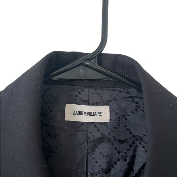 Zadig & Voltaire Viva Bis Strass ‘Voltaire’ Back Blazer - Picture 3 of 11